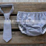 Whloesale Organic Cotton Red Chevron Baby Kids Diaper Covers Bloomers With Tie thumbnail-4