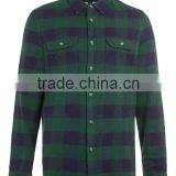 Mens Flannel Plaid Shirt Casual Dress 100%cotton Shirts thumbnail-2