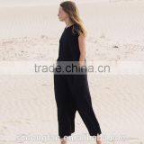 Women Black Oversized Jumpsuit Girl's Loose Overalls Sexy Romper thumbnail-4