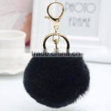 Myfur Newest 2016 Rabbit Fur Pom Keychain Women Bag Charms Accessories Big Size Flower Pom Pom Keychain thumbnail-3