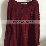 Walson Spring and Autumn New Four-color Fashion Knitted Sweater Round Neck Long-sleeved Dresses thumbnail-4