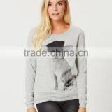 Women Super Soft Organic Cotton Fabrication Sweatshirts Without Hood thumbnail-4