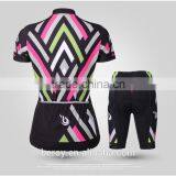 BEROY Geometrical Short Sleeve Garment Cycling Sets for Ladies,specialized Indoor Cycling Bike Clothes thumbnail-2