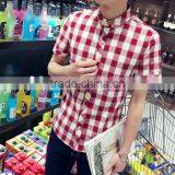 Plaid Shirt Sleeves With Cultivate One's Morality Business thumbnail-3