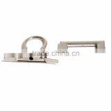 Zinc Based Alloy Purse Twist Turn Lock Silver Tone 46mm(1 6/8") x 33mm(1 2/8"), 1 Set thumbnail-2