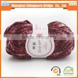 China Fancy Yarn Manufacturer Shanghai Smb Cheap Sales High Quality Polyester Softtextile t Shirt Yarn for Knitting Mat thumbnail-3