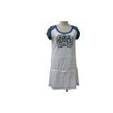 Lady 100% Cotton Print Embroidery Dress thumbnail-1