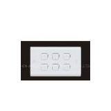 6G 1W White Branded Electric Wall Switches With Custom Packing Service thumbnail-1