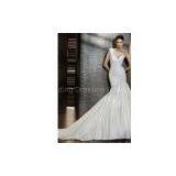 V - Neck Neckline Fashion Mermaid Bridal Gown / Wedding Dress Silhouettes thumbnail-1