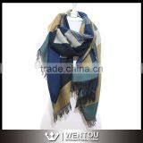 New Fashion Warm Soft Plaid Blanket Scarf thumbnail-1