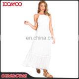 2017 New Arrival One Piece Casual Backless White Slip Maxi Dress Latest Dress Designs Photos thumbnail-2