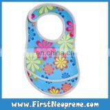 Rainbow Flower 3mm Thick Neoprene Sublimation Printing Baby Bibs thumbnail-1
