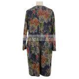 Floral Print Free Size Senior Women Long Dress Apparel BSCI Audit thumbnail-2
