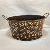 Iron Sheet Material Flower Bucket Garden Product Pot thumbnail-2