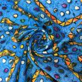 Breathable Soft Touch Custom Digital Printed 100% Printed Viscose Fabric thumbnail-3