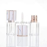 Gold Mini packing recycled  Refillable   Marble Pattern Empty Lip Gloss Tubes  Refillable for travel