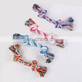 Small to Large Dog Play Colored Double Knots Handmade Cotton Pet Rope Toy thumbnail-1