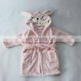 Ultra Soft Rabbit Design Baby Hooded Bathrobe Animal Bathrobe Baby thumbnail-3
