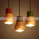 Современное стильное цементное и деревянное подвесное освещение thumbnail-5