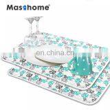 Masthome Novel printing soft and tender microfiber towel strong water absorbent Filter pad