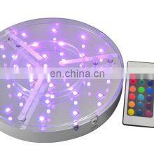 6 Inch Crystal 7 Colors Changed Led Light Base With Rechargeable Battery thumbnail-5