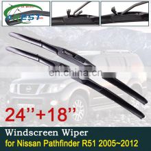 Car Wiper Blades For Nissan Pathfinder R51 2005~2012 2006 2007 2008 Front Windscreen Windshield Wipers Car Accessories Stickers