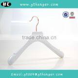 HA6927 White Wooden Coat Hanger With Rose Gold Pants Wooden Hanger thumbnail-2