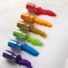 Sintered colored sand for children's painting