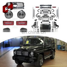 Ch Factory Direct Front Lip Support Splitter Rods Headlamps Body Kit For Mercedes-Benz G Class W463 12-18 Old To New