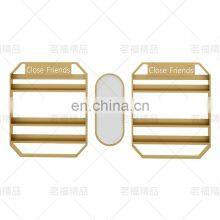 Support Customized Wooden Wrought Iron Casual Creativity Nail Polish Wall Display Rack