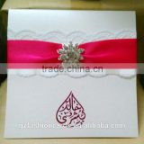 EA004 Pearl Buckle Arabian Lace Invitation Card for Wedding                        
                                                                                Supplier's Choice