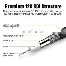 Real 4K HD Camera Video Cable 75ohm 6G 12G SDI Cable RG59 Golden Plated BNC to BNC Male Cable thumbnail-5