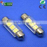 5050 3SMD Led Festoon Tube Bulbs 12V 36mm White Lamp for Car Interior Lights