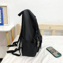 Factory Fashion Design Solid Color Comfortable Fabric Men's Backpack Laptop Backpack thumbnail-4