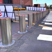 China Factory Roadway Safety 304 Stainless Steel Prevent Violent Collision Retractable Bollard K8 M40 Rising Bollard thumbnail-1