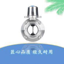 Stainless Steel Silicon/EPDM Seal Weld Clamp Thread Multi Position Handle Butterfly Valve thumbnail-2