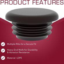 Schedule 40 UV Resistant Wrangler Bumper End Cap Round Steel Pipe Tubing Plugs RNPP thumbnail-2