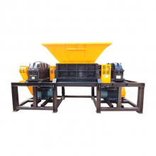 Máquina Trituradora de Eixos Duplos - Trituradora de Resíduos Têxteis, Resíduos Industriais - Máquina de Reciclagem