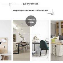 HN-SSC8 Metal Storage Chest, Pastel Pink/Blue With Label Holders, Multi - Drawer Office Pedestal for Studio & School, Factory Custom Color thumbnail-5