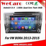 Wecaro WC-VU8007 Android 4.4.4 car dvd player quad core for vw bora car mp3 player stereo tv tuner 2013 2014 2015