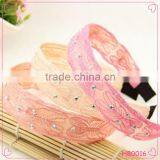 New Product Fashion Butterfly Lace Diamond Hair Band for Girls Kids Hair Accessories thumbnail-1