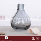 Casamotion Decorative Modern Small Bud Grey Color Handmade Glass Vase
