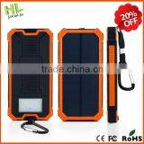 Solar Power Bank Charger Customized 10000mah Solar Mobile Charger Usb Portable Power Bank With LED Flashlight Quality Choice