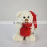 Plush Toy Christmas Bear Holdinng Candy Bag/Luck Soft Gift Toy Bear With Plush or Plastic Candy Bag /Stuffed Toy Bear in Clothes thumbnail-3