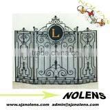 Iron-decor Iron Screen/Five Panel Scroll Fire Screen