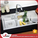 China Industrial Bathroom Accessories Modern Stainless Steel Kitchen Sink With Drain Board