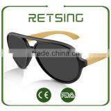 China Pilot Polarized Plastic Wooden Bamboo Sunglasses