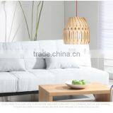 LED Pendant Light JK-8005B-34 Handing LED Wood Pendant Lamp Light Fixtures With Lampshade For Living Room Wooden Light