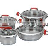 12pcs 304 Stainless Steel Trumpet Shape Cooking Pot for Retailer