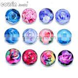 18mm Glass Snap Button Cutomized for Interchangeable Charm Jewelry Fit Snap Button Jewelry Cousin Jewelry thumbnail-4